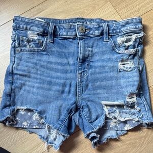 American Eagle Outfitters Ripped Denim Jean Shorts